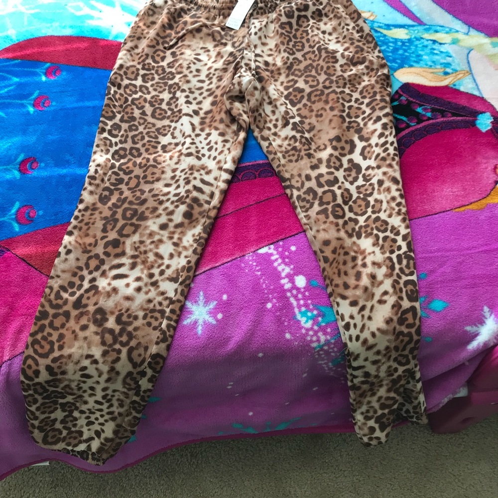 New York & company Leopard dress pants Small